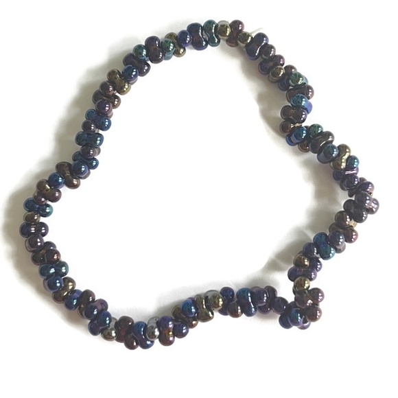 Silver Dawn Jewels Other - As Low as $2 Black Iris Preciosa Farfalle Beads 6.5mm x 3.2mm 10g (92)